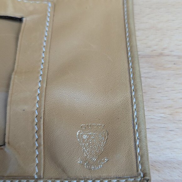 GUCCI Vintage GG Supreme Monogram Purse Crossbody & Wallet Brown Leather Bag - Picture 12 of 16
